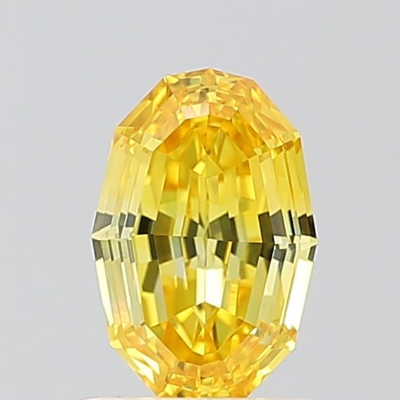 0.77 ct Oval YELLOW VS2 IGI Certified Lab Grown Diamond