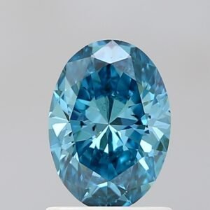 1.05 ct Oval BLUE SI1 IGI Certified Lab Grown Diamond