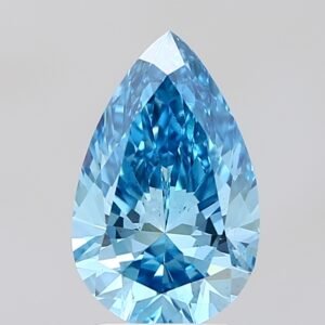2.40 ct Pear BLUE VS2 IGI Certified Lab Grown Diamond