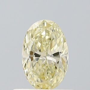 0.52 ct Oval YELLOW VVS2 IGI Certified Lab Grown Diamond
