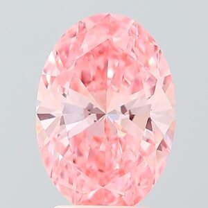 2.50 ct Oval PINK VS1 IGI Certified Lab Grown Diamond
