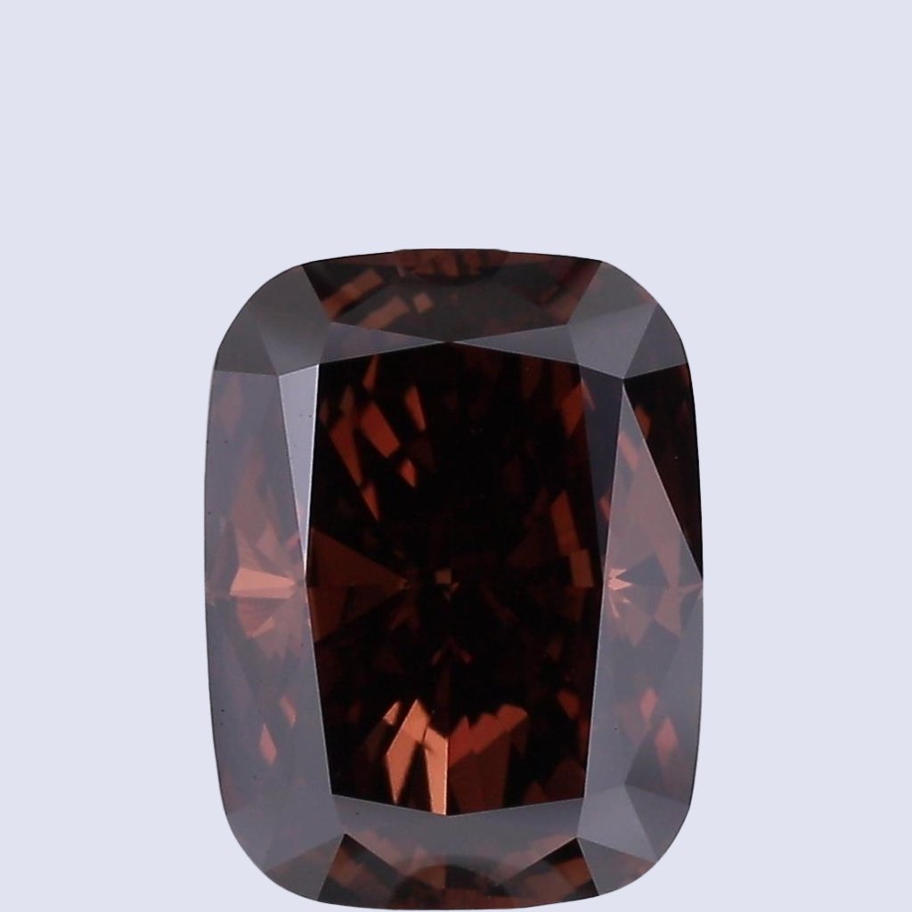 Cushion Brown Lab Grown Diamond – Fancy Brown Color | Mira Art Collection