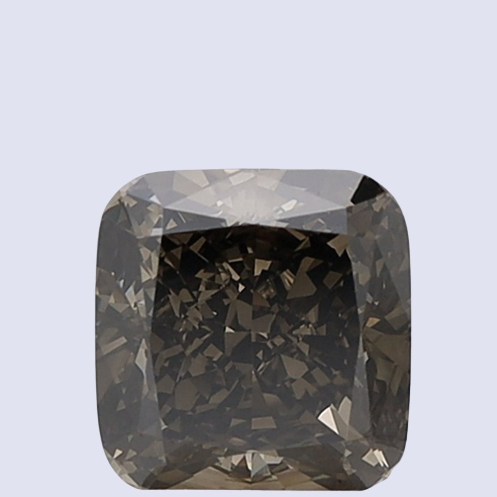 Cushion Grey Lab Grown Diamond – Fancy Grey Color | Mira Art Collection