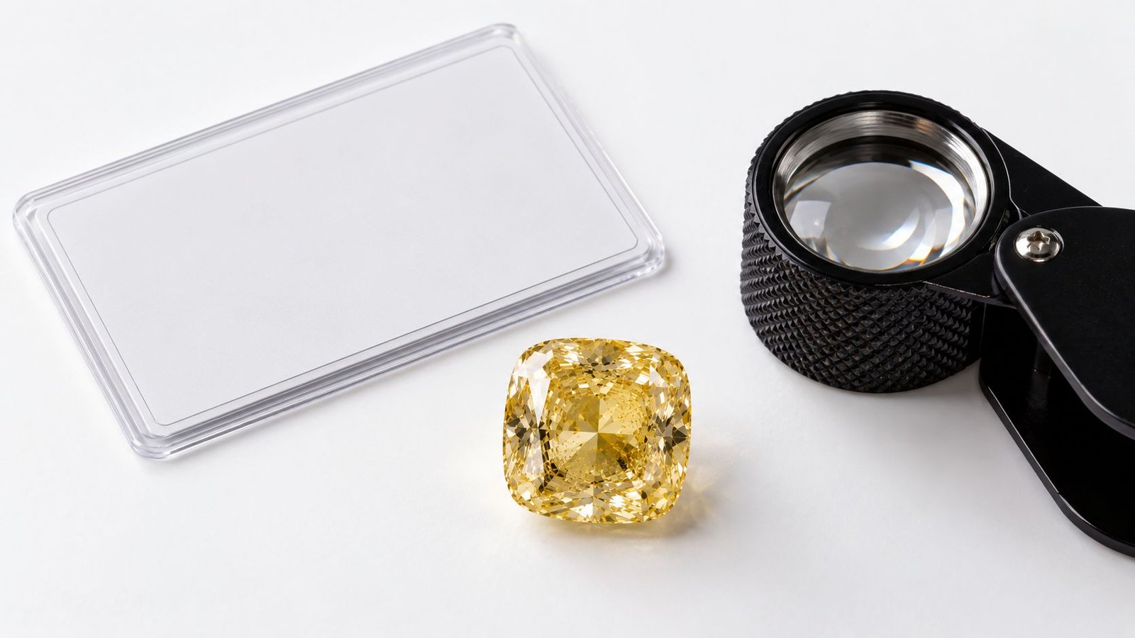 Certification documentation for a diamond with color zoning