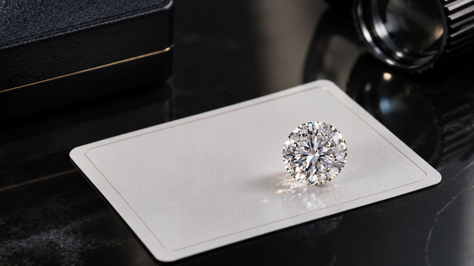 Diamond dropshipping business trust building shown with a certified lab grown diamond