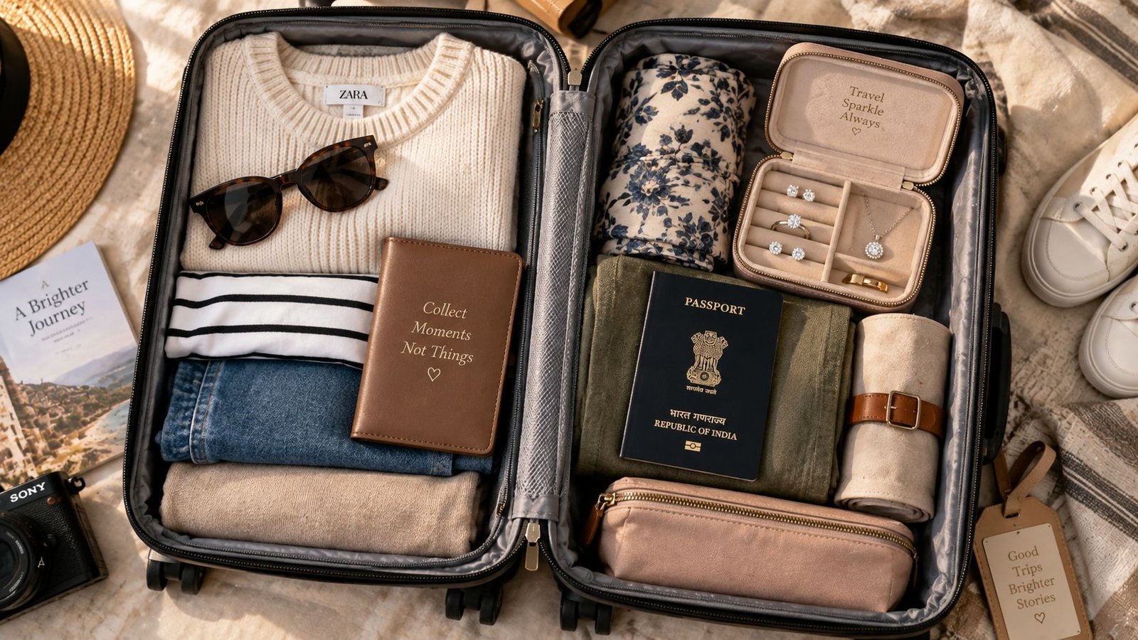 Planning for safe diamond jewelry travel with organized packing