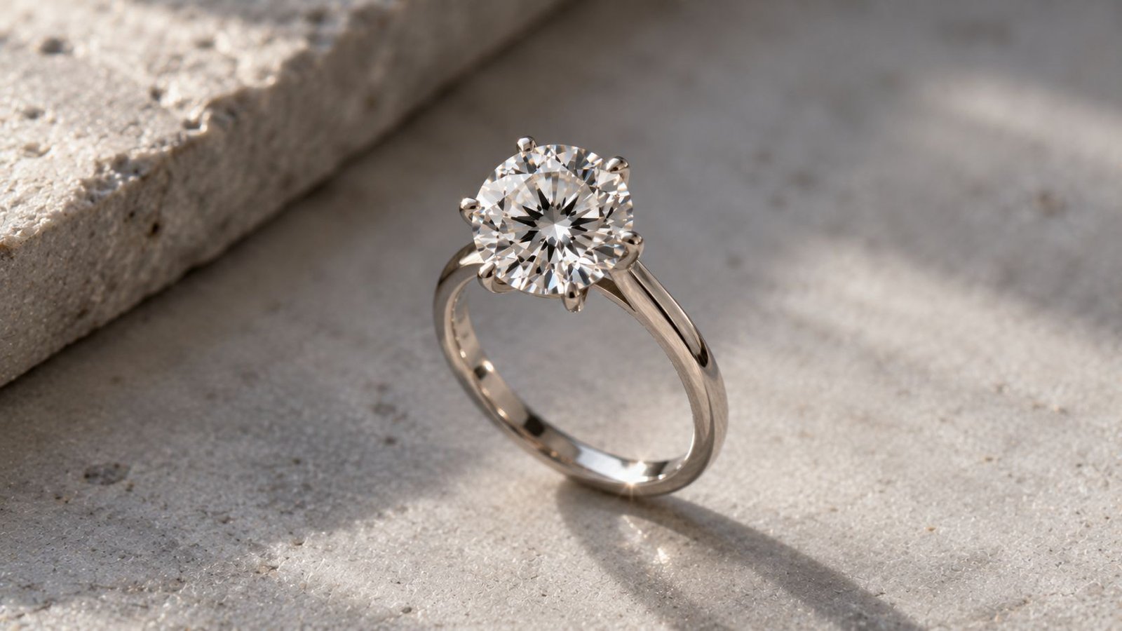 Eye clean lab grown diamond solitaire ring chosen for clarity at miraartcollection.