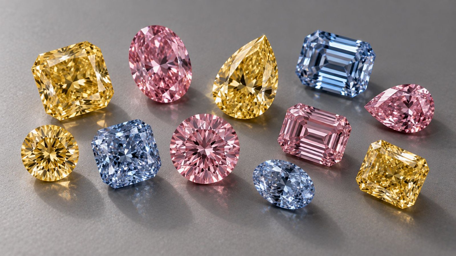 Fancy color lab-grown diamonds used for non-traditional proposal rings