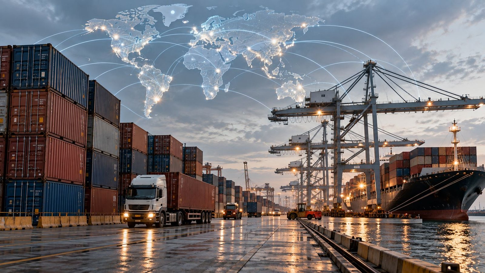 Global shipping and trade context behind shifts in the diamond supply chain