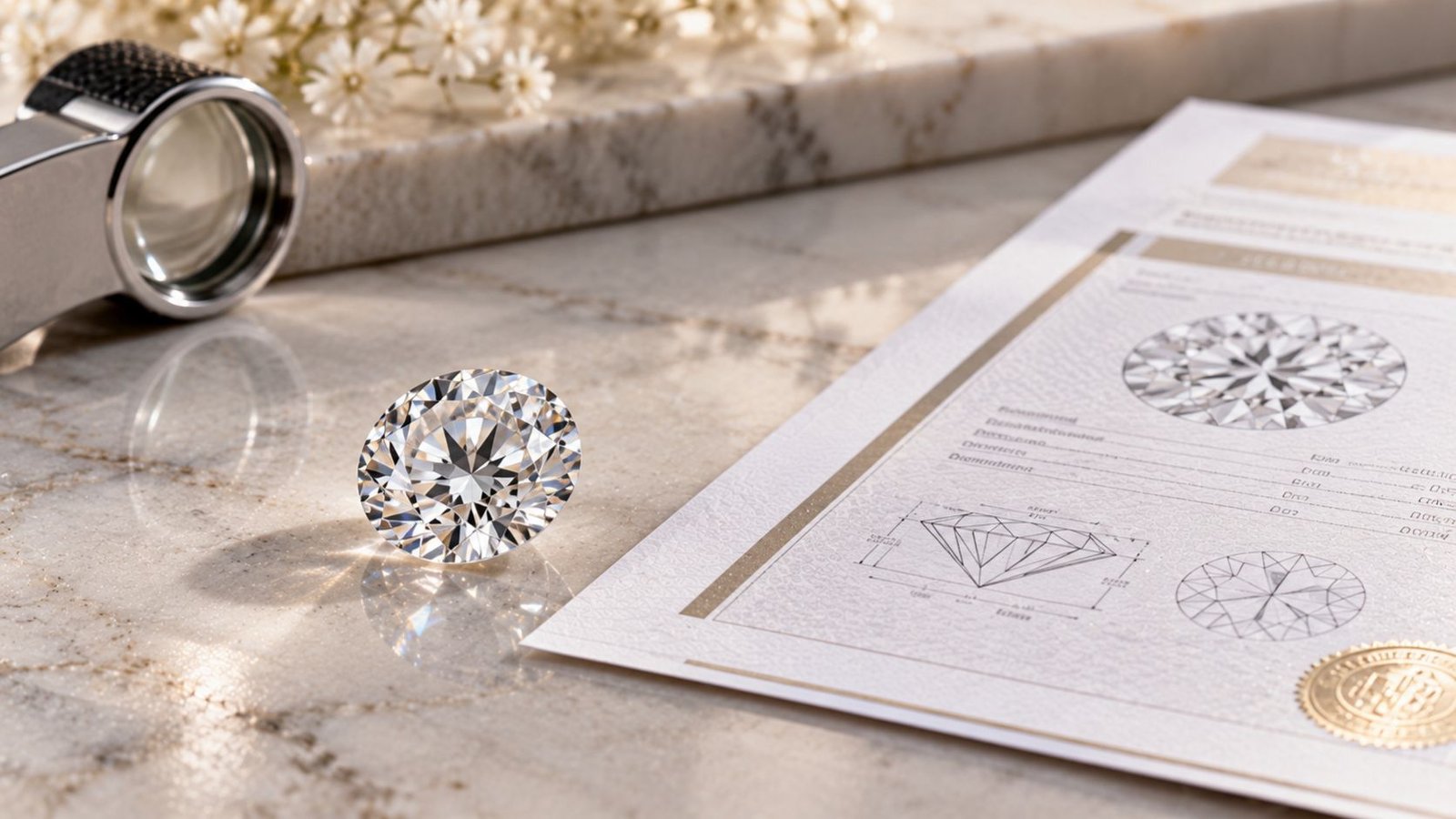 Certified lab-grown diamond representing value for holiday gift budgets