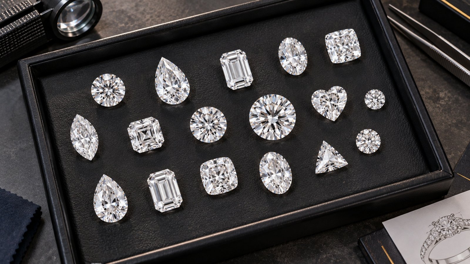 Loose diamonds appealing to a broad range of resale buyers