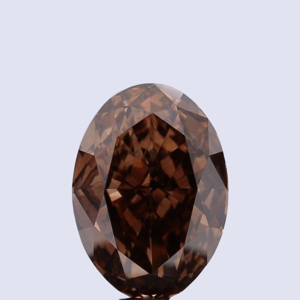 Oval Brown Lab Grown Diamond – Fancy Brown Color | Mira Art Collection