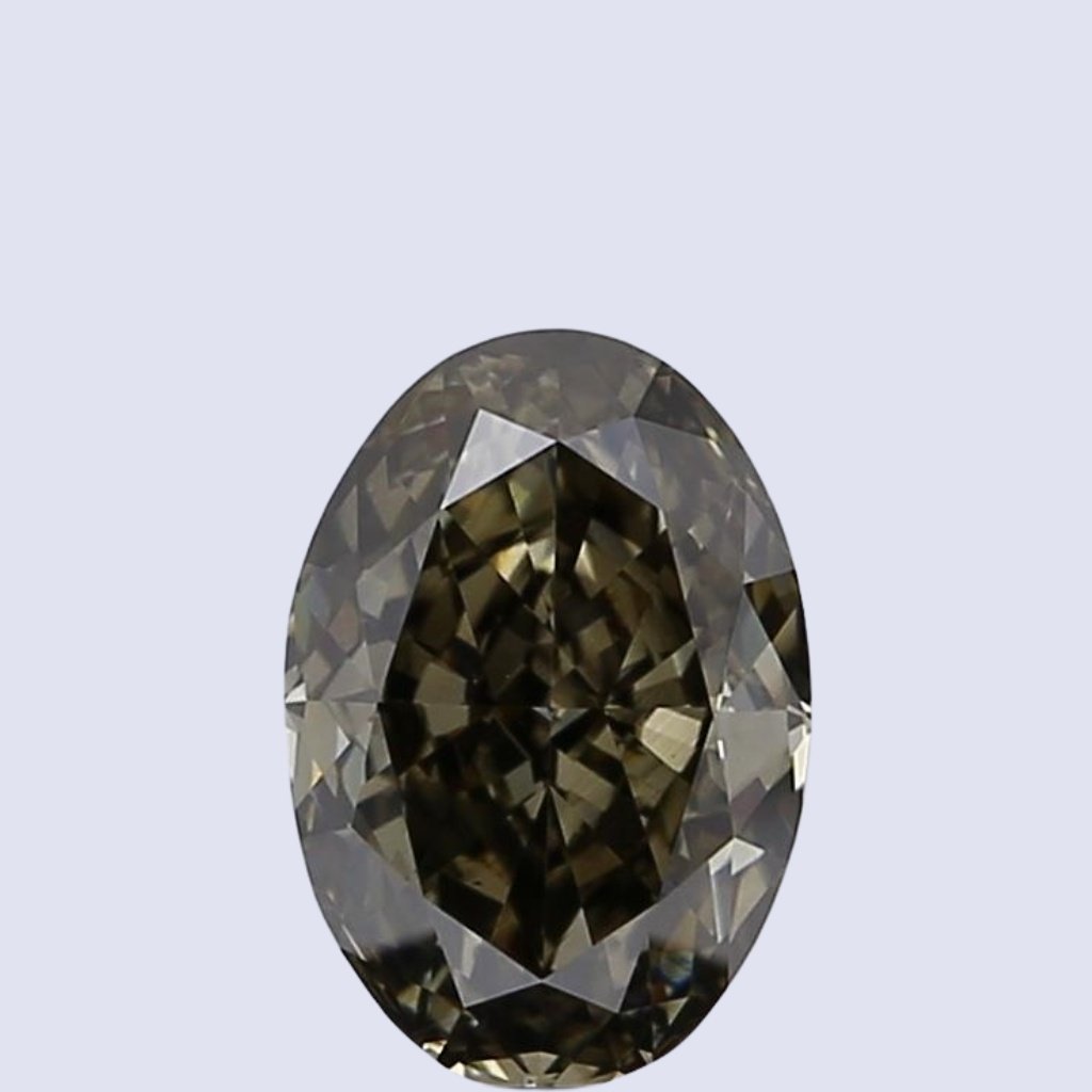 Oval Grey Lab Grown Diamond – Fancy Grey Color | Mira Art Collection