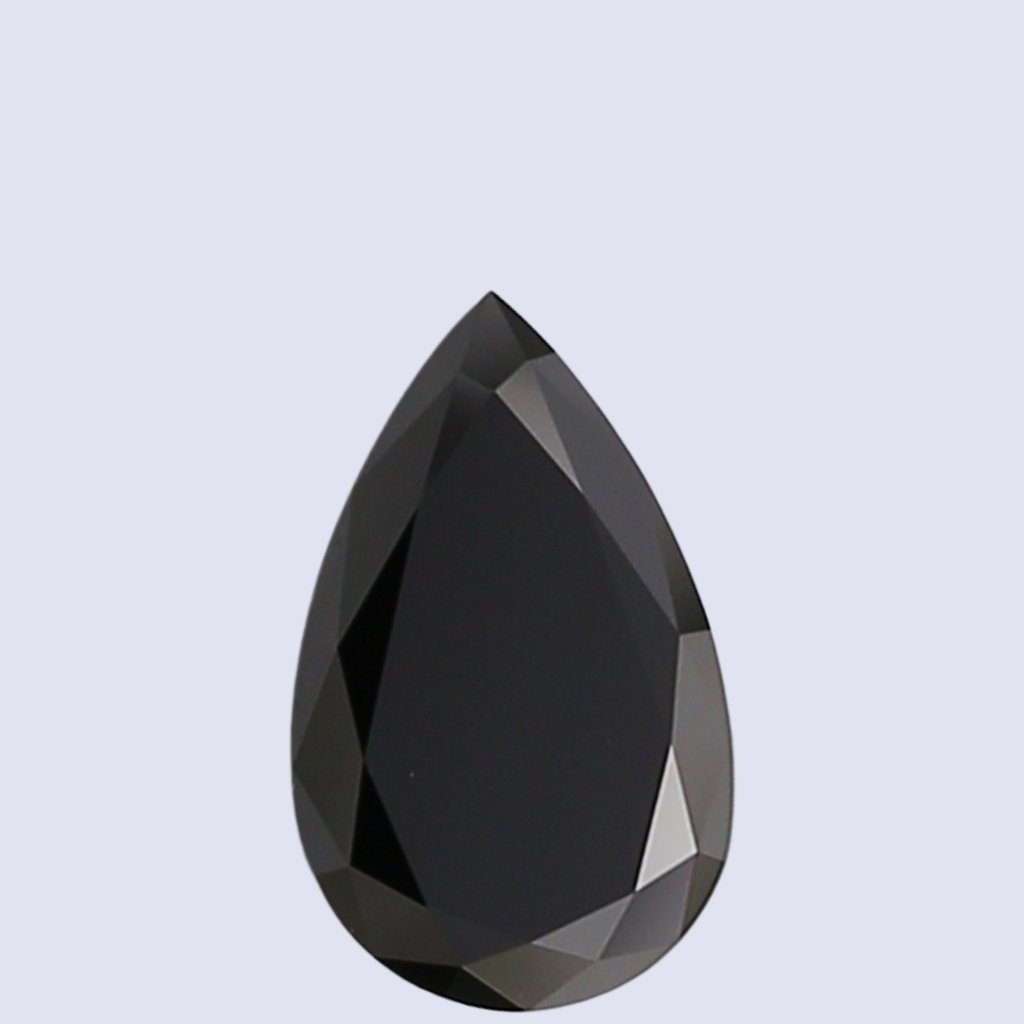 Pear Black Lab Grown Diamond – Fancy Black Color | Mira Art Collection