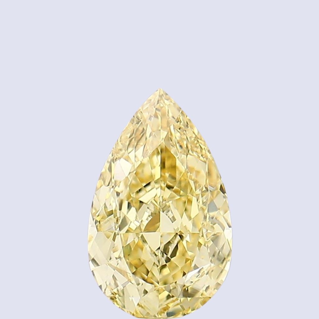 Pear Yellow Lab Grown Diamond – Fancy Yellow Color | Mira Art Collection