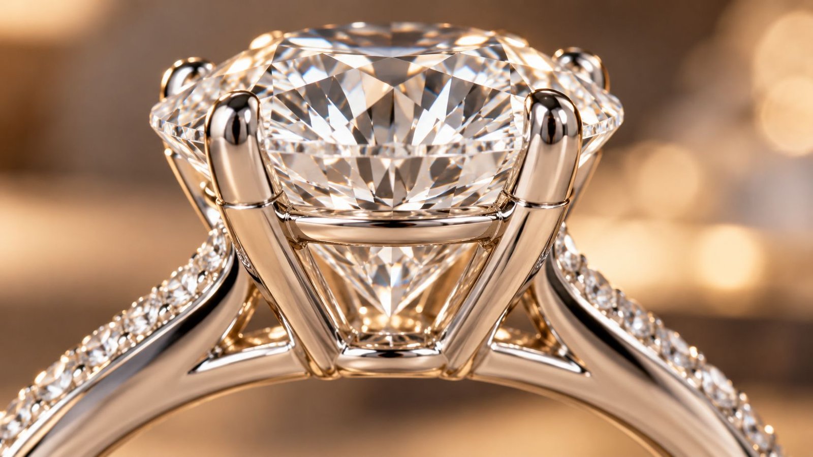 Reinforced prong setting engineered to support a large lab diamond
