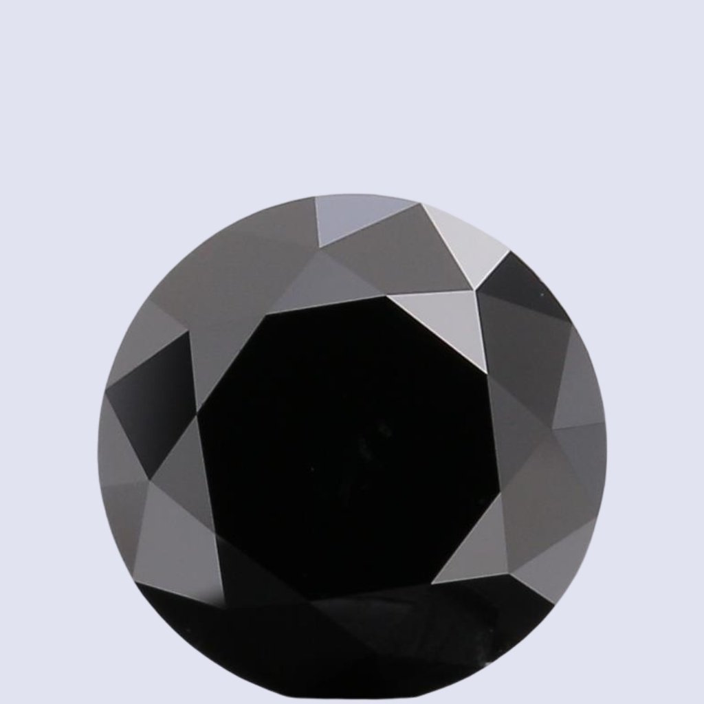 Round Black Lab Grown Diamond – Fancy Black Color | Mira Art Collection