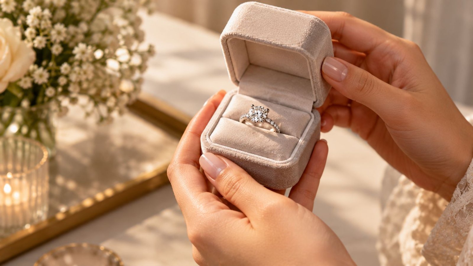 Self-purchased diamond jewelry representing a personal milestone reward