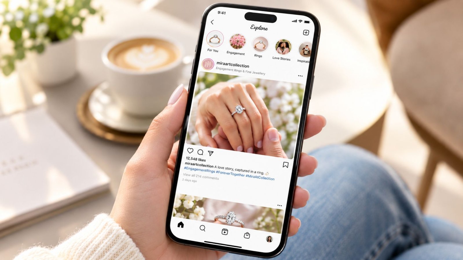 Social media influence on rising center stone size preferences