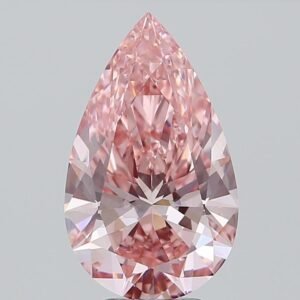 5.05 ct Pear PINK VVS2 IGI Certified Lab Grown Diamond