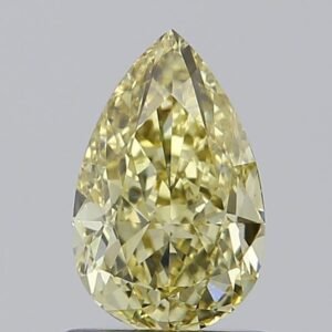 1.04 ct Pear YELLOW VS1 IGI Certified Lab Grown Diamond