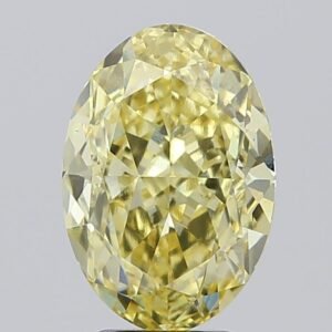 5.09 ct Oval YELLOW VS1 IGI Certified Lab Grown Diamond