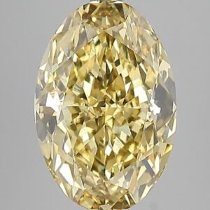 5.07 ct Oval YELLOW VS1 IGI Certified Lab Grown Diamond