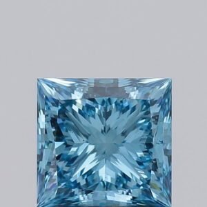 2.99 ct Princess BLUE VS2 IGI Certified Lab Grown Diamond