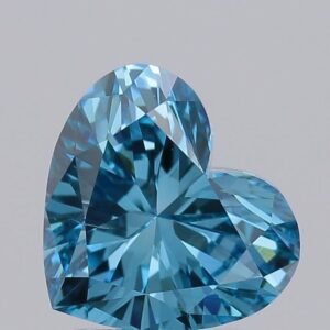 1.47 ct Heart BLUE SI1 IGI Certified Lab Grown Diamond