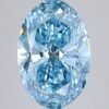 3.55 ct Oval BLUE SI1 IGI Certified Lab Grown Diamond