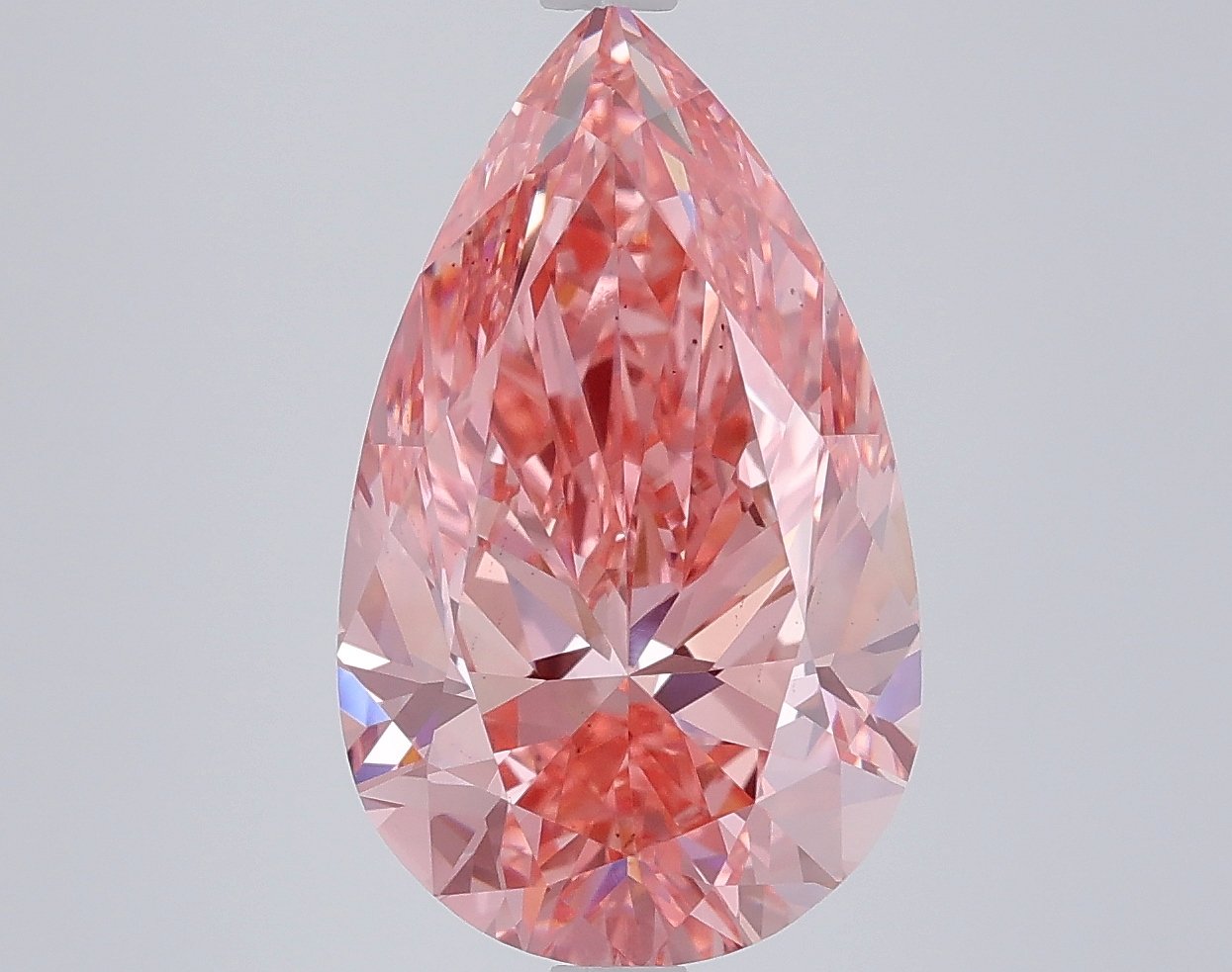 4.51 ct Pear PINK VS2 IGI Certified Lab Grown Diamond