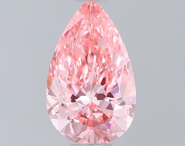 0.46 ct Pear PINK VVS2 IGI Certified Lab Grown Diamond