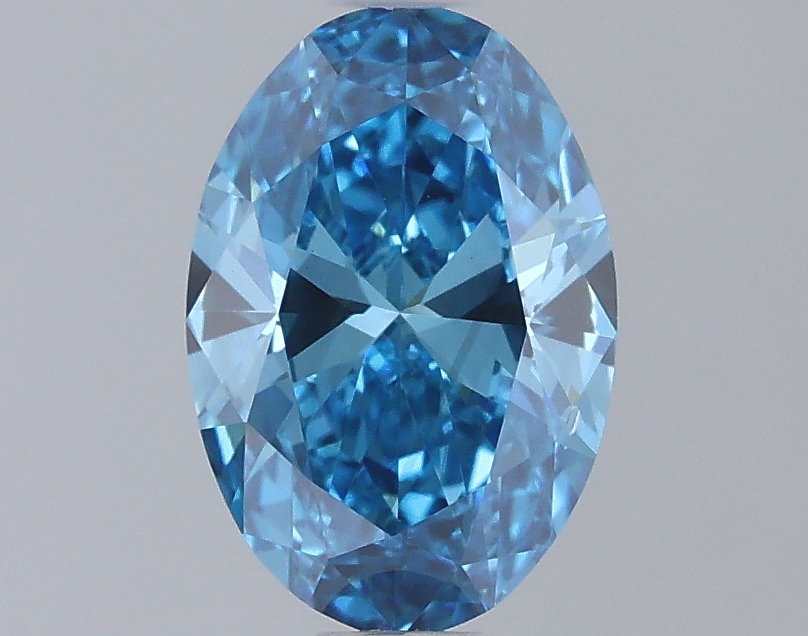 0.78 ct Oval BLUE VS2 IGI Certified Lab Grown Diamond