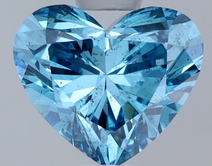 0.70 ct Heart BLUE SI1 IGI Certified Lab Grown Diamond