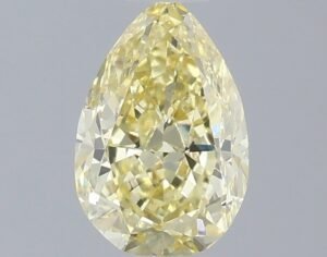 0.52 ct Pear YELLOW VS2 IGI Certified Lab Grown Diamond