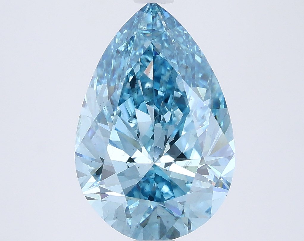 3.00 ct Pear BLUE VS2 IGI Certified Lab Grown Diamond