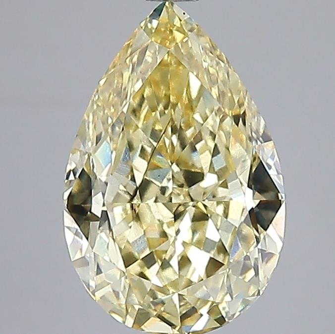 4.02 ct Pear YELLOW SI1 IGI Certified Lab Grown Diamond