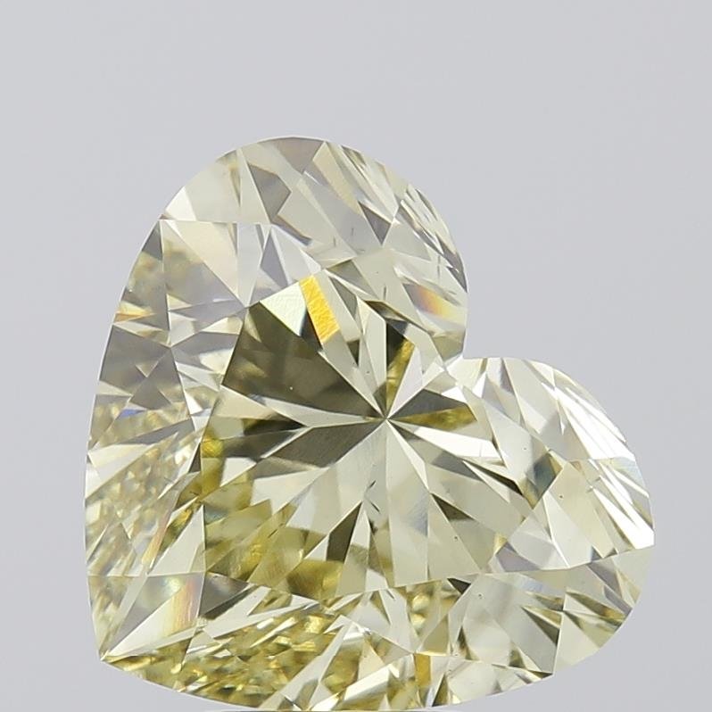 5.59 ct Heart YELLOW VS2 IGI Certified Lab Grown Diamond