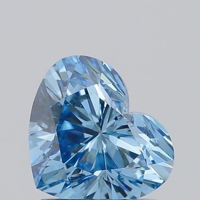 0.91 ct Heart BLUE VS2 IGI Certified Lab Grown Diamond