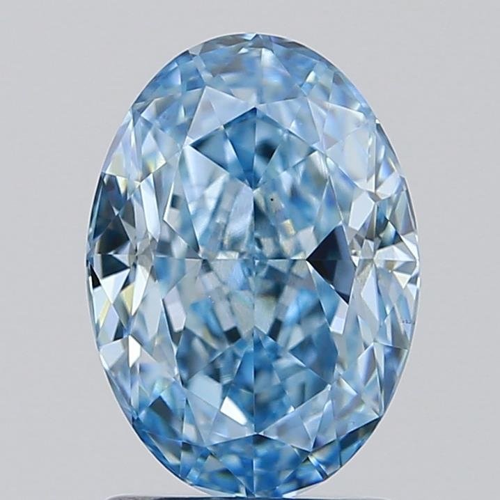 1.59 ct Oval BLUE VS2 IGI Certified Lab Grown Diamond