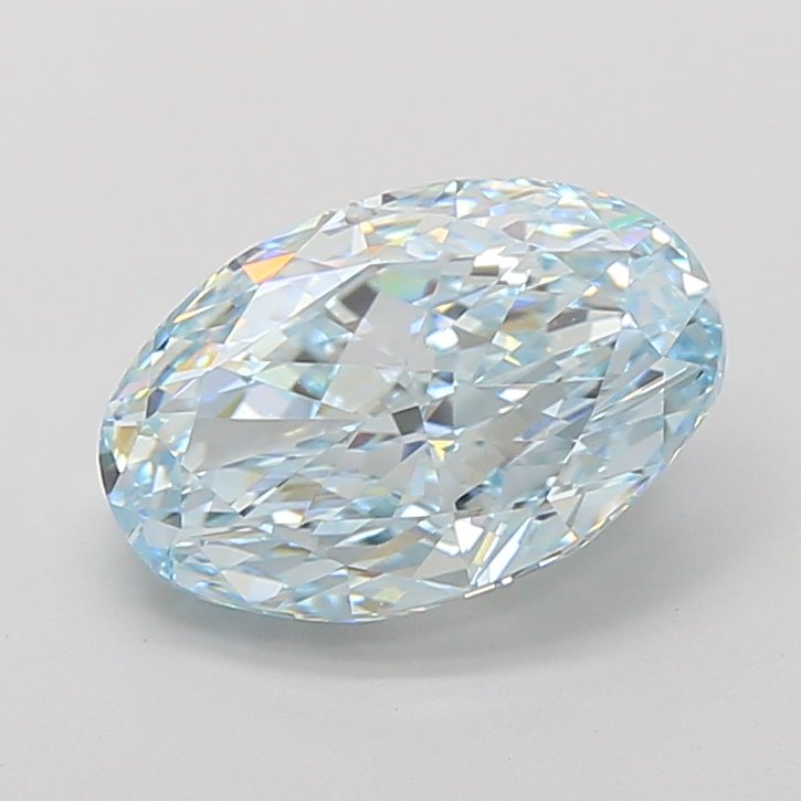 4.01 ct Oval Blue VVS2 IGI Certified Lab Grown Diamond