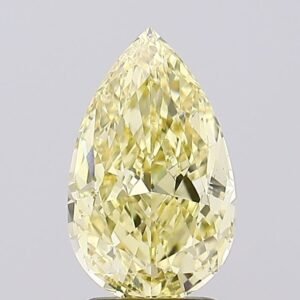 2.59 ct Pear Yellow VS1 IGI Certified Lab Grown Diamond