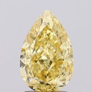 2.11 ct Pear Yellow VVS2 IGI Certified Lab Grown Diamond