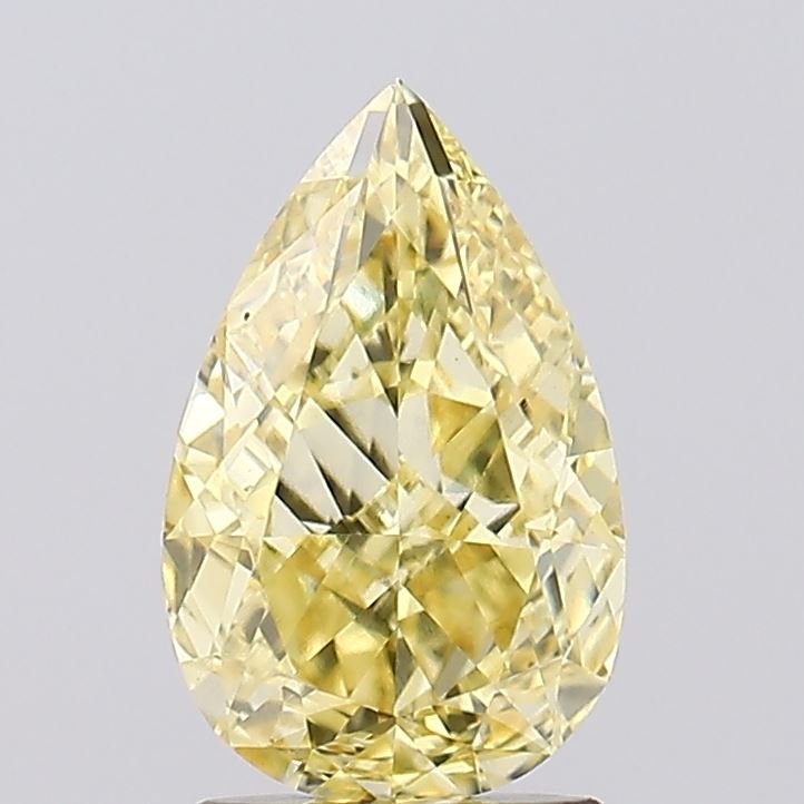 2.04 ct Pear Yellow VVS2 IGI Certified Lab Grown Diamond
