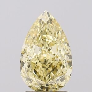 2.08 ct Pear Yellow VVS2 IGI Certified Lab Grown Diamond