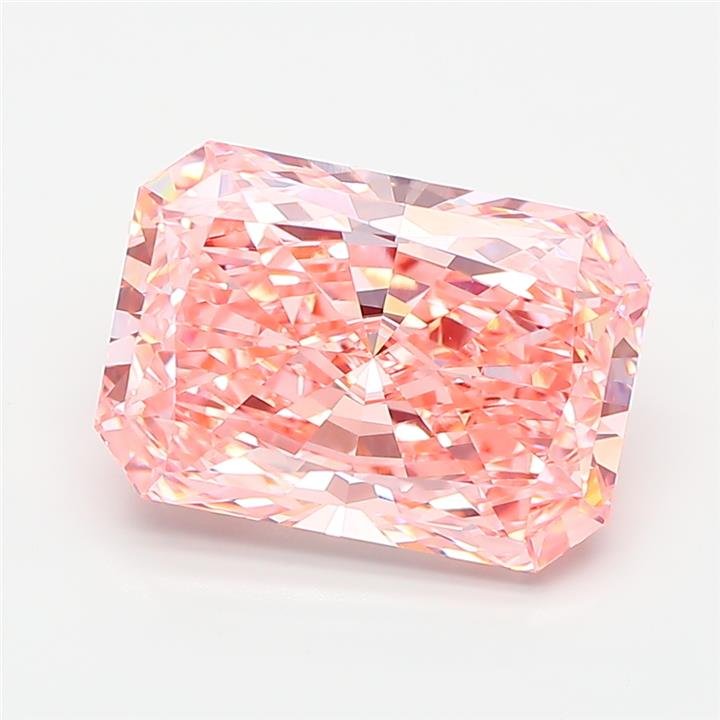4.56 ct Radiant Pink VVS2 IGI Certified Lab Grown Diamond