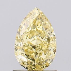 1.01 ct Pear Yellow VS1 IGI Certified Lab Grown Diamond