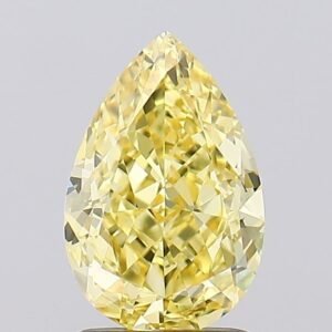 2.01 ct Pear Yellow VS1 IGI Certified Lab Grown Diamond