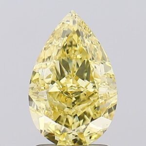 2.00 ct Pear Yellow VS1 IGI Certified Lab Grown Diamond