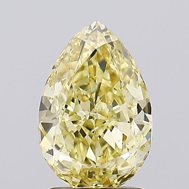 2.01 ct Pear Yellow VS2 IGI Certified Lab Grown Diamond